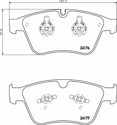 Textar 2417601 Brake Pad Set, disc brake 2417601