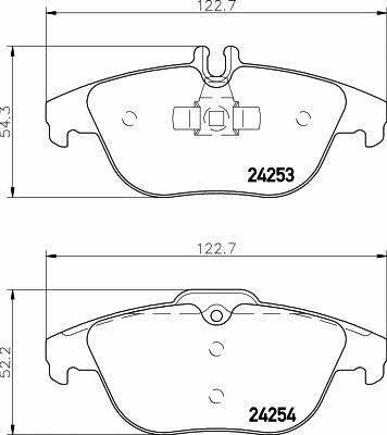 Textar 2425381 Brake Pad Set, disc brake 2425381