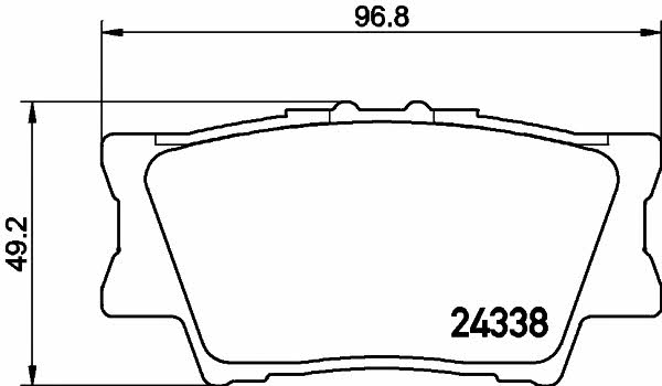 Textar Brake pad set – price 124 PLN