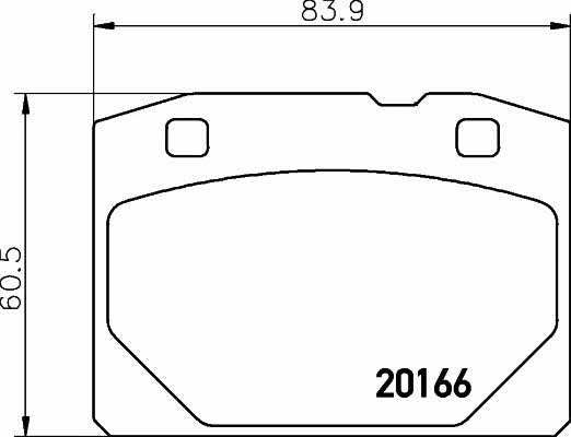 Textar 2016603 Brake Pad Set, disc brake 2016603
