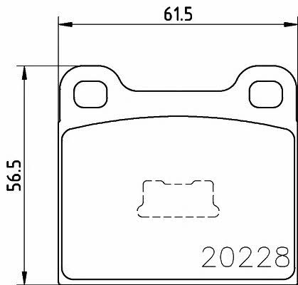 Textar 2022802 Brake Pad Set, disc brake 2022802