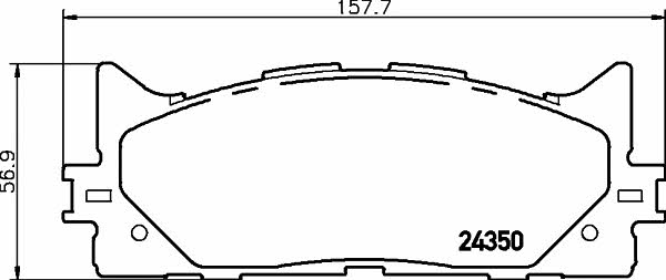 Textar Brake pad set – price 166 PLN