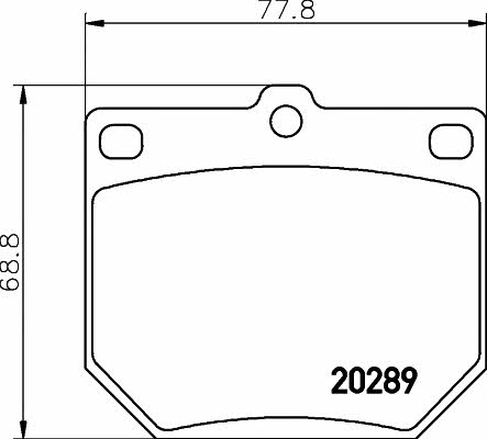 Textar 2028902 Brake Pad Set, disc brake 2028902