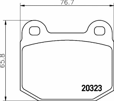 Textar 2032303 Brake Pad Set, disc brake 2032303