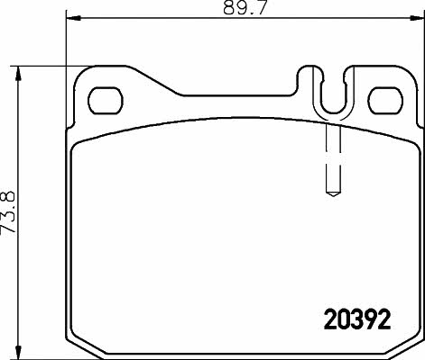 Textar 2039213 Brake Pad Set, disc brake 2039213