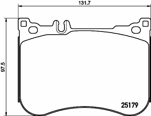Brake pad kit Mercedes SL: 2517901 Textar Brake pad set