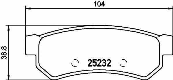 Textar 2523201 Brake Pad Set, disc brake 2523201