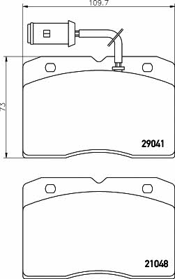 Textar 2904101 Brake Pad Set, disc brake 2904101