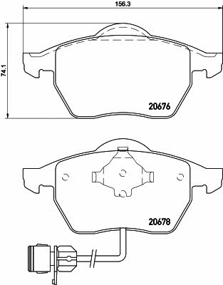 Textar 2067602 Brake Pad Set, disc brake 2067602