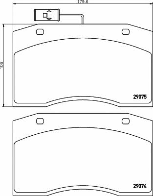 Textar 2907503 Brake Pad Set, disc brake 2907503