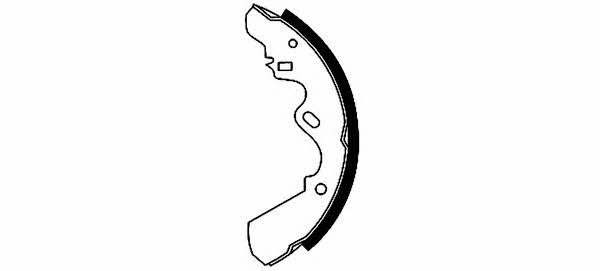 Textar 91034800 Brake shoe set 91034800