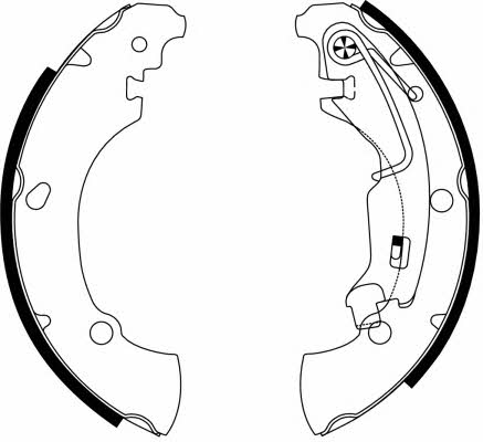 Brake shoe set Fiat Idea: 91061100 Textar Brake shoe set