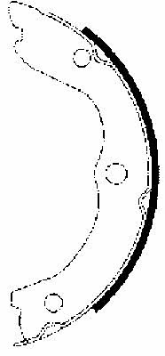 91062700 Textar Handbrake shoes