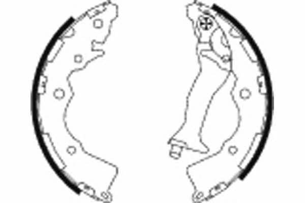 Brake shoe kit KIA Pride (Kia Pride): 91068900 Textar Brake shoe set