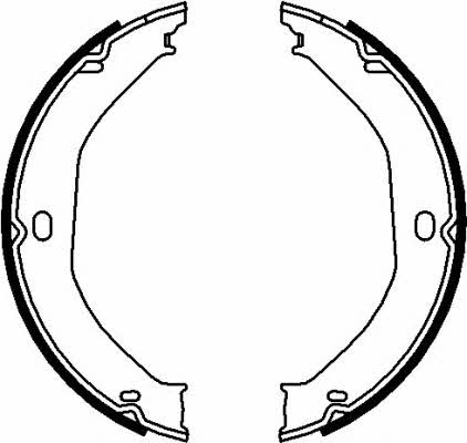 91071700 Textar Handbrake shoes