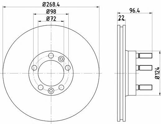 Textar 92033600 Ventilated disc brake, 1 pcs. 92033600