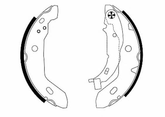 91053000 Textar Brake shoe set