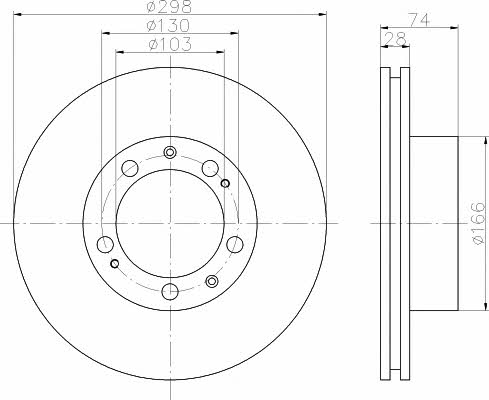 Textar 92052300 Ventilated disc brake, 1 pcs. 92052300