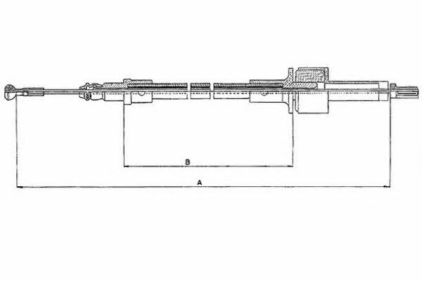 Textar 58007400 Clutch cable 58007400