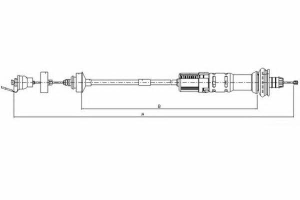 Textar 58011100 Clutch cable 58011100