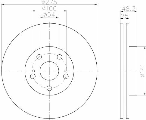 Textar 92090600 Brake disc 92090600