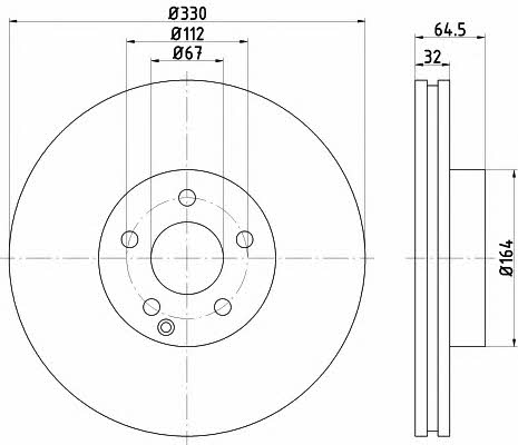 Textar 92119903 Ventilated disc brake, 1 pcs. 92119903