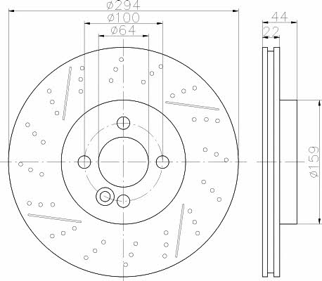 Textar 92196703 Front vented brake disc 92196703 92196703 Textar Front vented brake disc