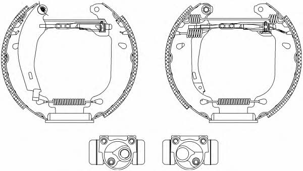 Textar 84037400 Brake shoe set 84037400