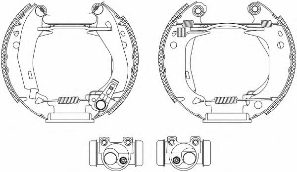 Textar 84038203 Brake shoe set 84038203