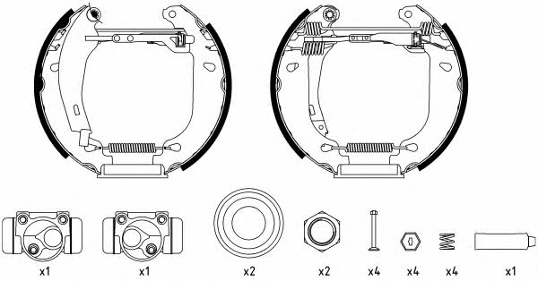 Textar 84045201 Brake shoe set 84045201