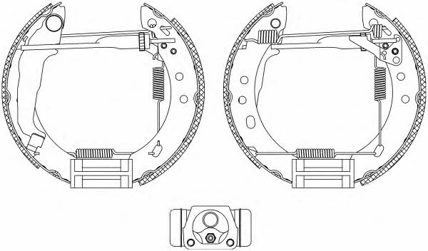 Textar 84047200 Brake shoe set 84047200 84047200 Textar Brake shoe set