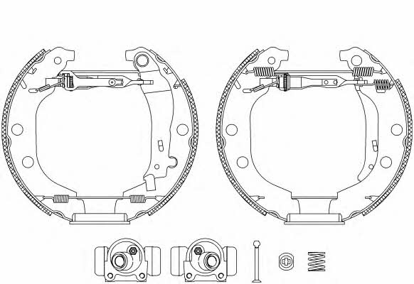 Textar 84052601 Brake shoe set 84052601