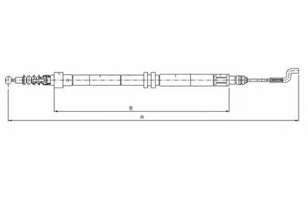 Textar 44004400 Cable Pull, parking brake 44004400