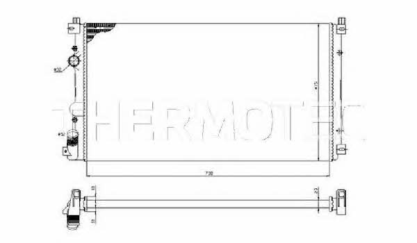 Thermotec D7R010TT Radiator, engine cooling D7R010TT