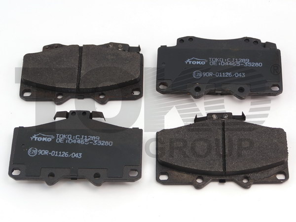 Toko T2115089 Front disc brake pads, set T2115089