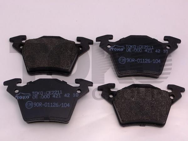 Toko T2242011 Rear disc brake pads, set T2242011