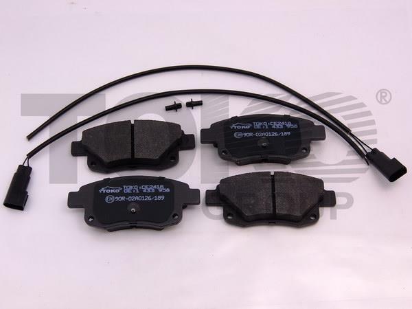 Toko T2235018 Rear disc brake pads, set T2235018