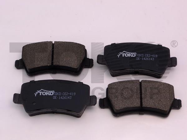 Toko T2235019 Rear disc brake pads, set T2235019
