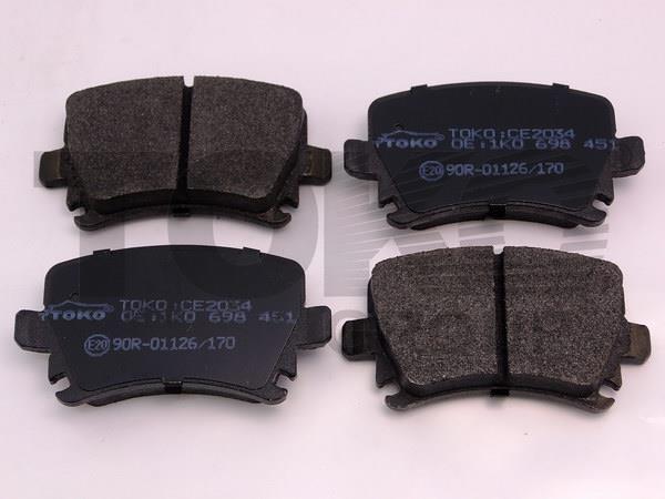 Toko T2252034 Rear disc brake pads, set T2252034