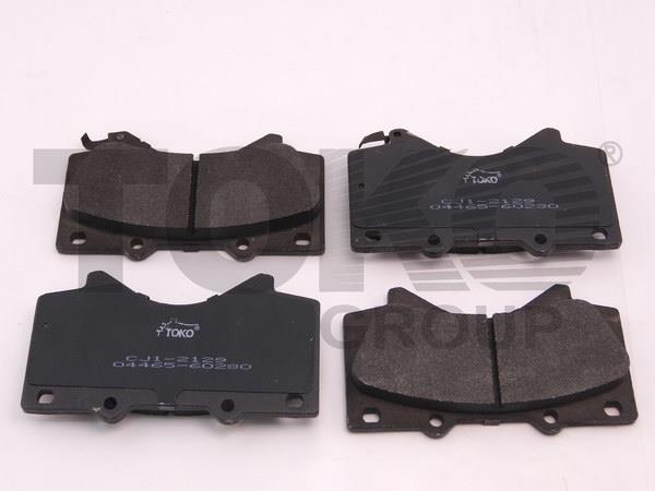 Toko T2115129 Rear disc brake pads, set T2115129