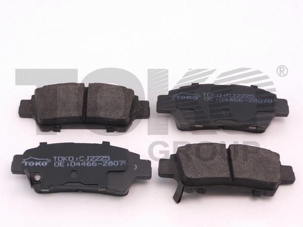 Toko T2215025 Rear disc brake pads, set T2215025