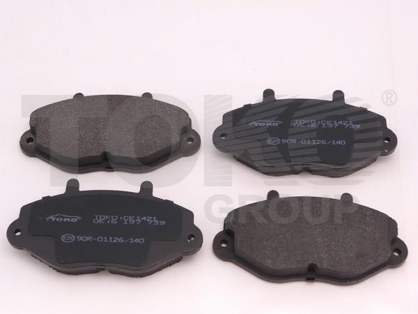 Toko T2135021 Front disc brake pads, set T2135021