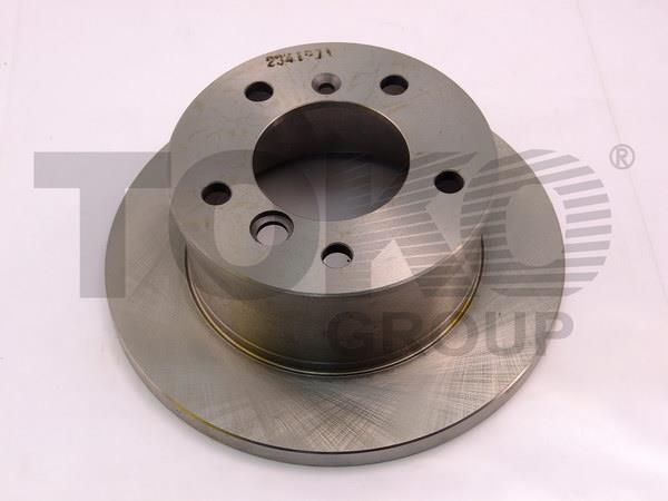 Toko T2452007 Rear brake disc, non-ventilated T2452007