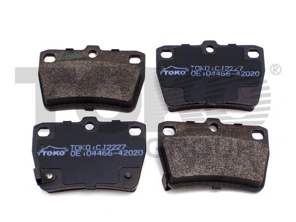Toko T2215027 Rear disc brake pads, set T2215027