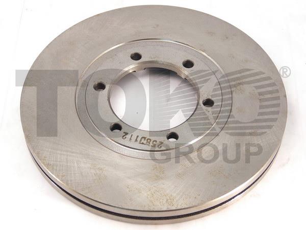 Toko T2304012 Front brake disc ventilated T2304012