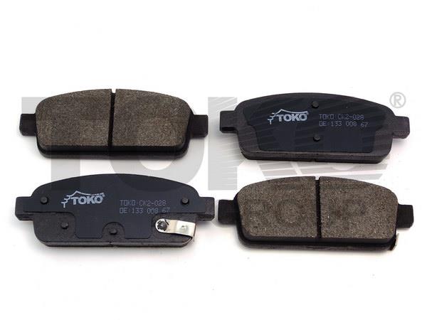 Toko T2201028 Rear disc brake pads, set T2201028