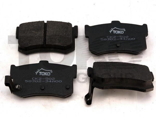 Toko T2203002W Rear disc brake pads, set T2203002W