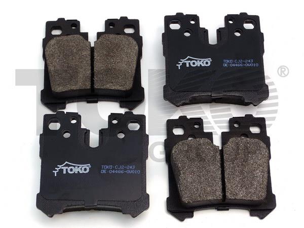 Toko T2215043 Rear disc brake pads, set T2215043