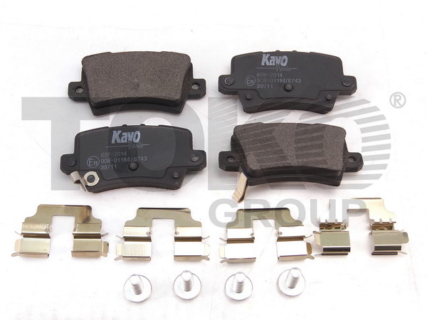 Toko T2211014 KAVO Rear disc brake pads, set T2211014KAVO