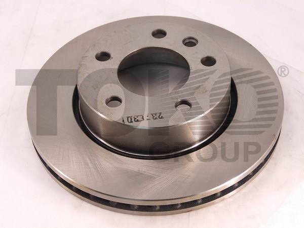 Toko T2343014 Front brake disc ventilated T2343014